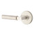 Emtek XXXX-LSHA-US15-PHD Satin Nickel L-Square Hammered Pair Half Dummy Lever with Your Choice of Rosette