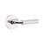 Emtek XXXX-RAHA-US26-PRIV Polished Chrome R-Bar Hammered Privacy Lever with Your Choice of Rosette