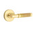 Emtek XXXX-TAKN-US4-PASS Satin Brass T-Bar Knurled Passage Lever with Your Choice of Rosette