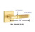 Emtek XXXX-TAKN-US26-PRIV Polished Chrome T-Bar Knurled Privacy Lever with Your Choice of Rosette