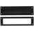 Baldwin 0012.190 Satin Black 13” x 3.625” Letter Box Plate