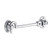 Baldwin 0952.260 Polished Chrome 5.5” Swivel Cabin Door Hook