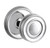 Baldwin 5066.260.pass Polished Chrome Passage 5066 Solid Brass Knob with Your Choice of Rosette