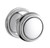 Baldwin 5068.260.priv Polished Chrome Privacy 5068 Solid Brass Knob with Your Choice of Rosette