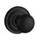 Baldwin 5030.190.pass Satin Black Passage 5030 Solid Brass Knob with Your Choice of Rosette
