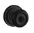 Baldwin 5020.190.priv Satin Black Privacy 5020 Solid Brass Knob with Your Choice of Rosette