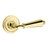 Baldwin 5125.003.idm Lifetime Polished Brass Half Dummy 5125 Solid Brass Lever with Your Choice of Rosette