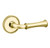 Baldwin 5118.003.pass Lifetime Polished Brass Passage 5118 Solid Brass Lever with Your Choice of Rosette