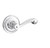 Baldwin 5103.260.idm Polished Chrome Half Dummy 5103 Solid Brass Lever with Your Choice of Rosette
