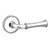 Baldwin 5118.260.pass Polished Chrome Passage 5118 Solid Brass Lever with Your Choice of Rosette