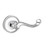 Baldwin 5104.260.pass Polished Chrome Passage 5104 Solid Brass Lever with Your Choice of Rosette