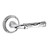 Baldwin 5122.260.priv Polished Chrome Privacy 5122 Solid Brass Lever with Your Choice of Rosette