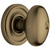 Baldwin 5225050ENTR Satin Brass & Black Keyed Entry Egg Knob with 5048 Rose