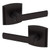 Baldwin 5485V102PASS-PRE Oil Rubbed Bronze Passage Soho Lever with R026 Rose