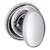 Baldwin 5025260PRIV-PRE Polished Chrome Privacy Egg Knob with 5048 Rose