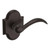 Baldwin 5452V112PASS-PRE Venetian Bronze Passage Beavertail Lever with R030 Rose