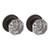 Baldwin 5080112PRIV-PRE Venetian Bronze Fillmore Crystal Privacy Knob with 5048 Rose