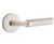 Emtek XXXX-RAKN-US15-PRIV Satin Nickel R-Bar Knurled Privacy Lever with Your Choice of Rosette