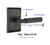 Emtek XXXX-TATR-US19-PRIV Flat Black T-Bar Tribeca Privacy Lever with Your Choice of Rosette