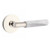 Emtek XXXX-TAMRWH-US14-PASS Polished Nickel T-Bar White Marble Passage Lever with Your Choice of Rosette