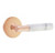 Emtek XXXX-TAMRWH-SRG-PASS Satin Rose Gold T-Bar White Marble Passage Lever with Your Choice of Rosette