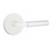 Emtek XXXX-LSSM-MW-PHD Matte White L-Square Smooth Pair Half Dummy Lever with Your Choice of Rosette