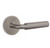 Emtek XXXX-RASM-US15A-PASS Pewter R-Bar Smooth Passage Lever with Your Choice of Rosette