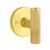 Emtek XXXX-ACEKN-US3NL-PASS Unlacquered Brass Ace Knurled Passage Knob with Your Choice of Rosette