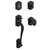 Baldwin 85327102DBLC Oil Rubbed Bronze Double Cylinder Bethpage Handleset with Bethpage Knob