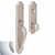 Baldwin 6402260ENTR Polished Chrome Single Cylinder Boulder Full Handleset with Oval Knob