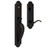 Baldwin 6402190RENT/LENT Satin Black Single Cylinder Boulder Full Handleset with Beavertail Lever