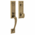 Baldwin 85352050ENTR Satin Brass & Black Single Cylinder Cody 3/4 Handleset with Oval Knob