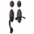 Baldwin 853451122RH/2LH Venetian Bronze Single Cylinder Landon 2-Point Handleset with Wave Lever
