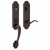 Baldwin 85354112RENT/LENT Venetian Bronze Single Cylinder Boulder 3/4 Handleset with Beavertail Lever