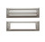 Baldwin 0015.056 Lifetime Satin Nickel 10” x 3” Letter Box Plate