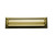 Baldwin 0014.060 Satin Brass & Brown 13” x 3.625” Letter Box Plate with Interior Plate