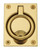 Baldwin 0395.031 Non-lacquered Brass Flush Ring Pull