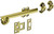 Baldwin 0379.060 Satin Brass & Brown 6” Surface Bolt