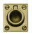 Baldwin 0392.060 Satin Brass & Brown Flush Ring Pull