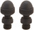 Baldwin 1092.190.I Satin Black Acorn Finial Tip