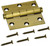 Baldwin 1030.060.I Satin Brass & Brown 3" x 3" Square Corner Brass Hinge