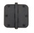 Baldwin 1135.102.I Oil Rubbed Bronze 3-1/2" x 3-1/2" 5/8" Radius Corner Brass Hinge