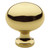 Baldwin 4913003 1-3/8" Oval Knob Lifetime Brass Finish