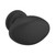 Baldwin 4910190 1-1/8" Oval Knob Satin Black Finish