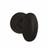 Baldwin 5057.402.FD.s Distressed Oil Rubbed Bronze Full Dummy 5057 Solid Brass Knob with Your Choice of Small Rosette