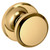 Baldwin 5023003FD-PRE Lifetime Brass Full Dummy Knob with R016 Rose