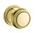 Baldwin 5068.003.fd Lifetime Polished Brass Full Dummy 5068 Solid Brass Knob with Your Choice of Rosette