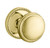 Baldwin 5069.003.fd Lifetime Polished Brass Full Dummy 5069 Solid Brass Knob with Your Choice of Rosette