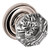 Baldwin 5080055PRIV-PRE Lifetime Polished Nickel Fillmore Crystal Privacy Knob with 5048 Rose