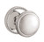 Baldwin 5069.055.fd Lifetime Polished Nickel Full Dummy 5069 Solid Brass Knob with Your Choice of Rosette